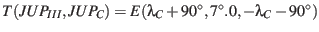 $T(JUP_{III},JUP_C) = E(\lambda_C+90^\circ,7^\circ.0,-\lambda_C-90^\circ)$